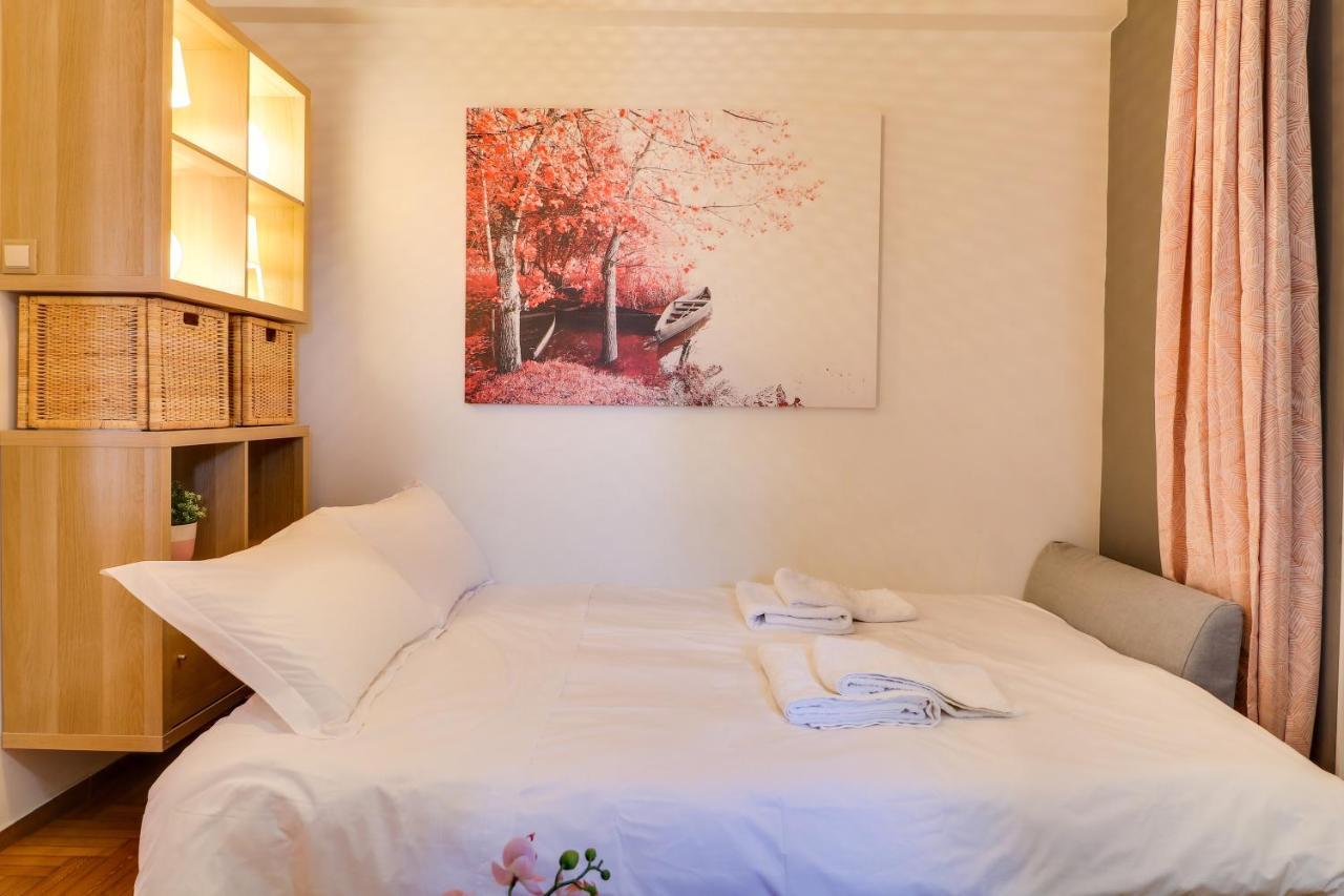 Spacious Central Flat☆3Min To Metro☆Ac|Netflix|Pc Athene Buitenkant foto