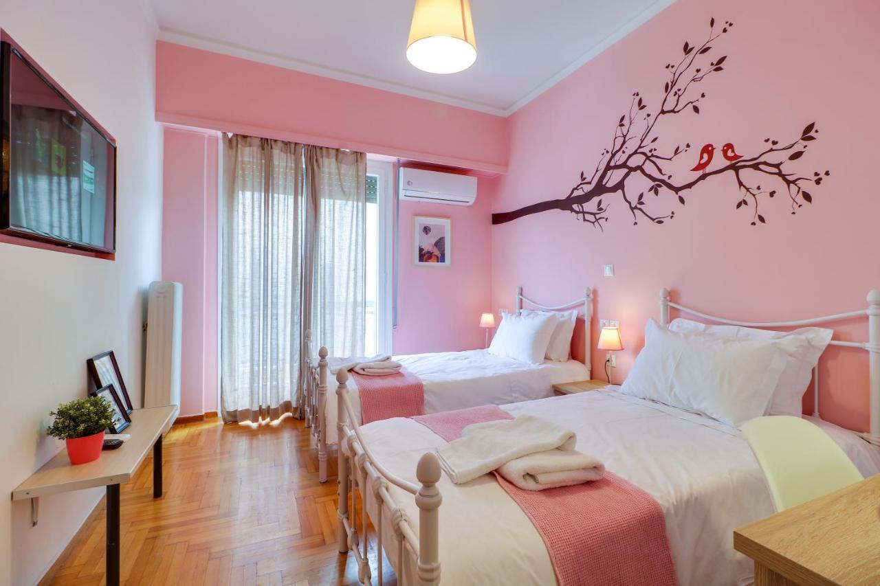 Spacious Central Flat☆3Min To Metro☆Ac|Netflix|Pc Athene Buitenkant foto