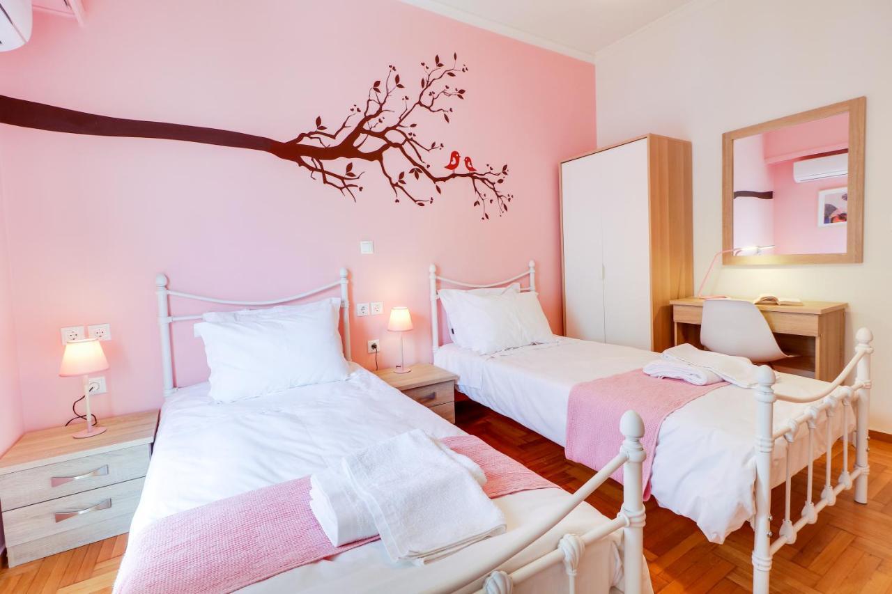 Spacious Central Flat☆3Min To Metro☆Ac|Netflix|Pc Athene Buitenkant foto