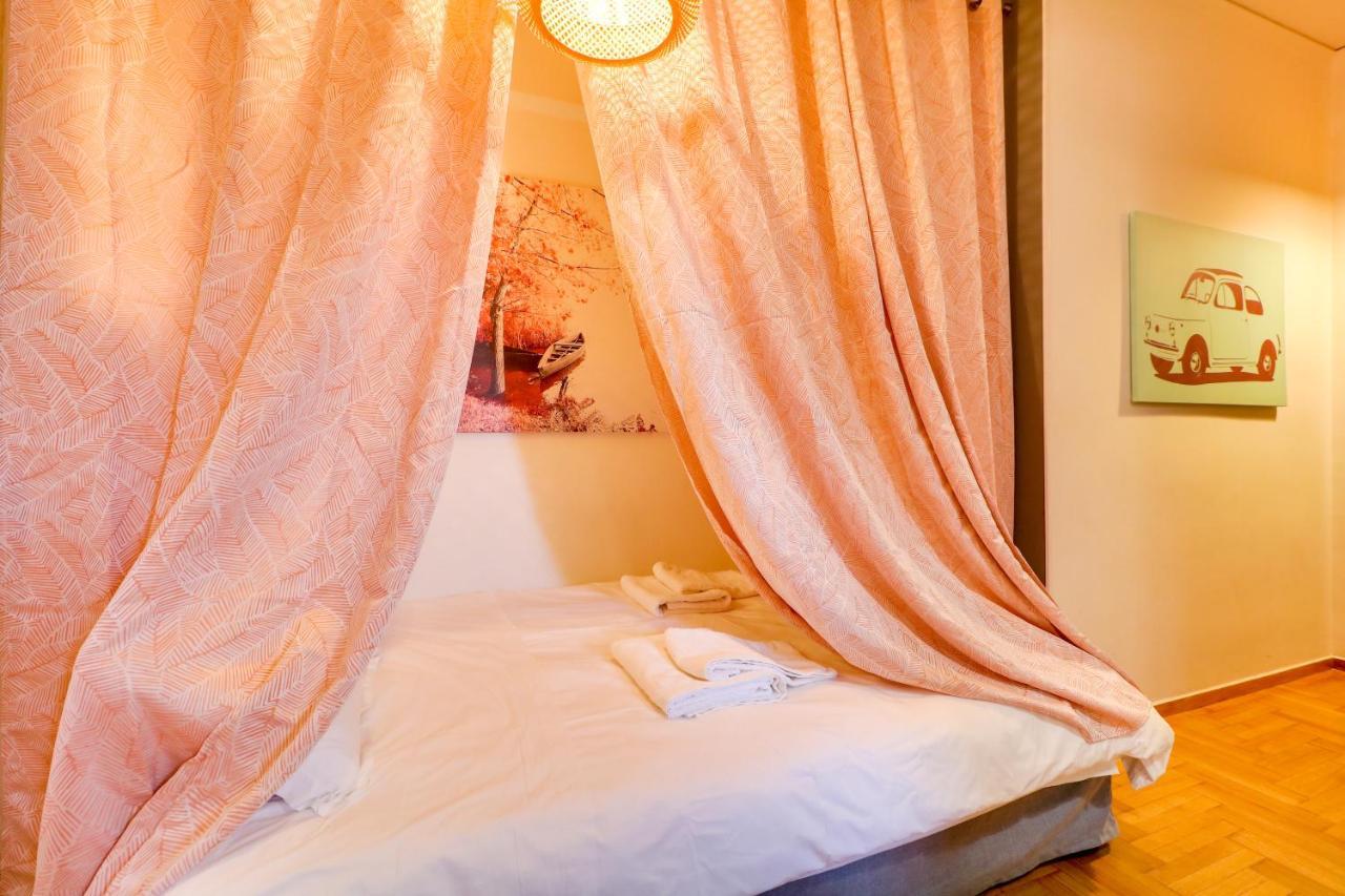 Spacious Central Flat☆3Min To Metro☆Ac|Netflix|Pc Athene Buitenkant foto